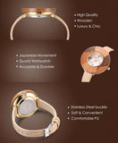 Reloj de lujo echo de bambú