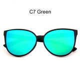 Gafas de sol de moda, efecto espejo