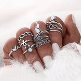 Conjunto de 10 anillos para mujer