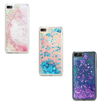 Funda transparente con brillantina para Iphone