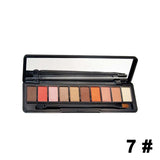 Paleta de sombras de ojos mate y maquillaje - 10 Colores