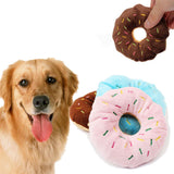 Juguete de peluche para perros con forma de "Donuts"