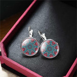 Pendientes etnicos estilo mandala