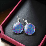 Pendientes etnicos estilo mandala