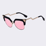 Gafas de sol Fashion, patilla curva