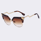 Gafas de sol Fashion, patilla curva