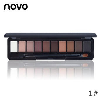 Paleta de sombras de ojos mate y maquillaje - 10 Colores