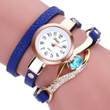 Reloj de pulsera con piedra brillante