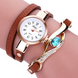 Reloj de pulsera con piedra brillante