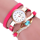Reloj de pulsera con piedra brillante
