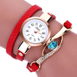 Reloj de pulsera con piedra brillante