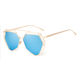 Gafas de sol Hexagonales - Efecto espejo - UV400 - Anti-Reflejo