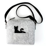 Bolso con bolsillo + Gatito