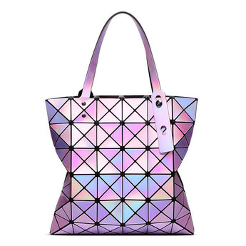 Bolso brillante con hologramas