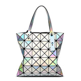 Bolso brillante con hologramas