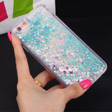 Funda transparente "Estrellas + Brillantina"