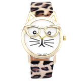 Precioso reloj para mujer con cara de gato