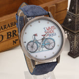 Relojes de cuarzo Vintage con Bicicleta