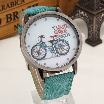 Relojes de cuarzo Vintage con Bicicleta