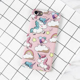 Funda de arcoiris con unicornios