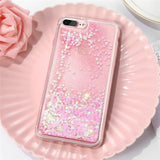 Funda transparente con brillantina para Iphone