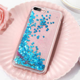 Funda transparente con brillantina para Iphone